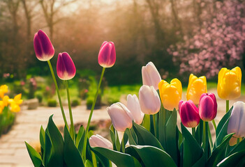 Beautiful Flowers in Full Bloom