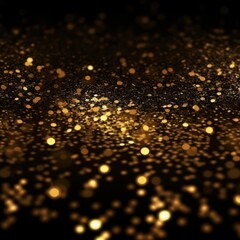 Abstract background with black and gold glitter