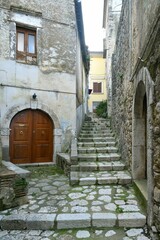 Fototapeta na wymiar The italian village of Pietravairano.