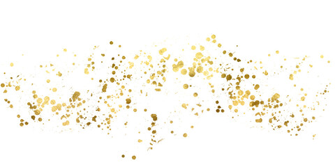 Gold sparkle ,splatter border,Gold Foil Frame Gold brush stroke on transparent background.	