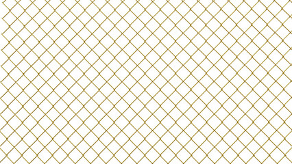 photo realistic fence as procedural 3d modeling transparent seamless pattern png file golden material version.