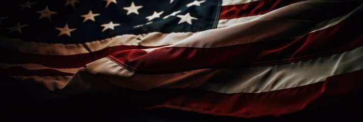 The history and meaning behind the us flag as an iconic American symbol, generative ai