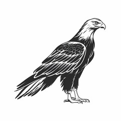 Fototapeta premium Eagle Tattoo. Generative AI