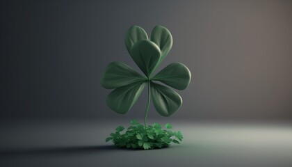 four clover created with generative ai
