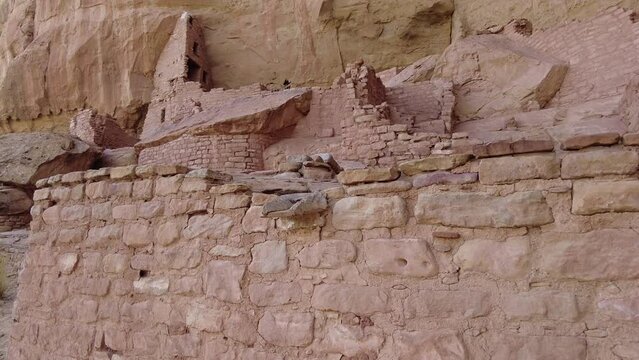 Panning Across Long House in Mesa Verde National Park