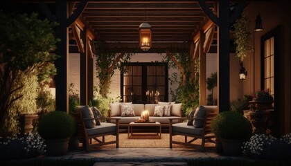 Fototapeta na wymiar luxury home interior created with generative ai
