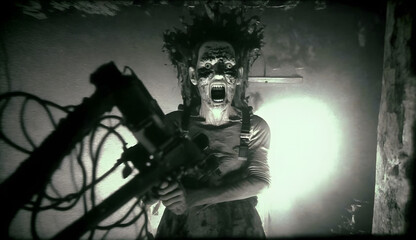 Fototapeta premium The Shadowed Menace: A Terrifying Horror Movie Character, AI Generative