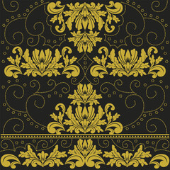 luxury batik floral pattern