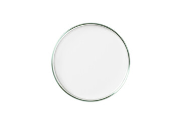 Petri dish empty transparent isolated. PNG.