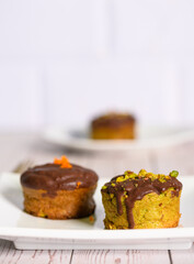 avocado and chocolate muffins