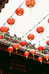 Fototapeta na wymiar chinese lantern in the temple