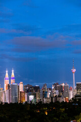 Obraz premium Kuala Lumpur at night