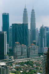 Naklejka na ściany i meble city skyline of Kuala Lumpur