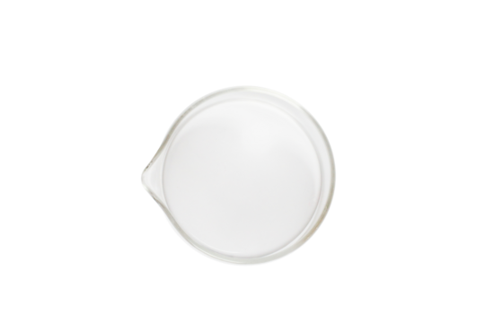 The crystallization cup is empty of glass. isolated. PNG