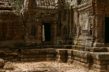 Fototapeta premium Angkor Wat temples in Cambodia, Siem Reap, Bayon temple