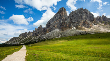mountain landscape with blue sky