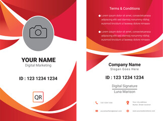 Vector corporate id card design template