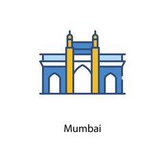 Mumbai icon. Suitable for Web Page, Mobile App, UI, UX and GUI design.