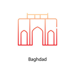 Baghdad icon. Suitable for Web Page, Mobile App, UI, UX and GUI design.