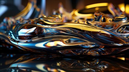 The Art of Reflection: Utilizing Mirrors and Reflective Surfaces for High-Detailed Abstract Backgrounds - Generative AI