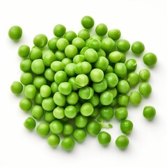 green peas isolated on white - obrazy, fototapety, plakaty