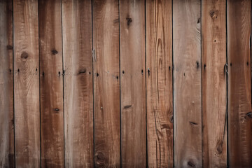 Brown wooden panel wall, wallpaper, banner. Generative AI