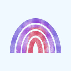 Fototapeta premium boho Rainbow vector