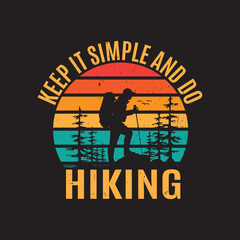 adventure hiking t- shirt design