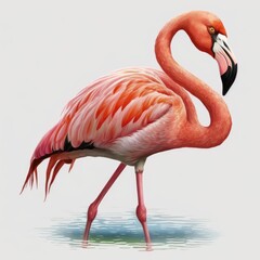 Fototapeta premium close up of a pink flamingo