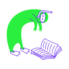 Diving into book for knowledge