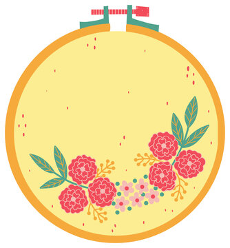 Floral Embroidery Hoop