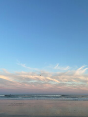 sunset over the sea