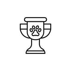 Trophy icon. Outline icon