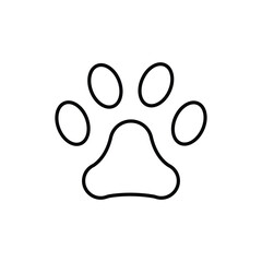 Dog footprints icon. outline icon