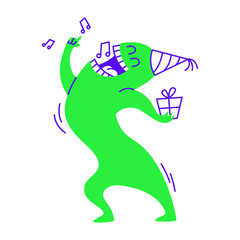 Dancing at birthday party