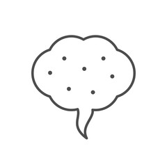 Smell or steam line icon