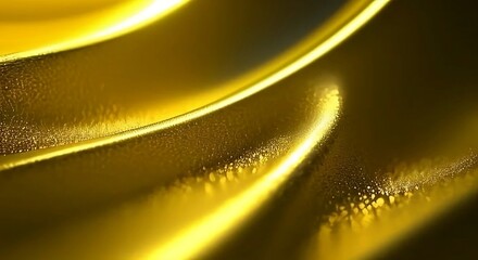 Abstract gold waves, created with Generative Ai technology