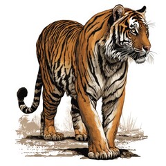 Fototapeta na wymiar tiger clip art