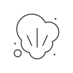 Obraz premium Vapor or steam line icon