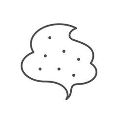 Smell or steam line icon