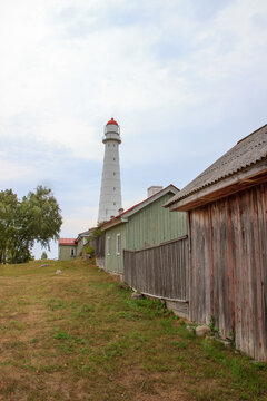 Tahkuna lighthouse in Hiiumaa, Estonia. Summer and sun.
