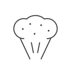 Steam or smell line icon