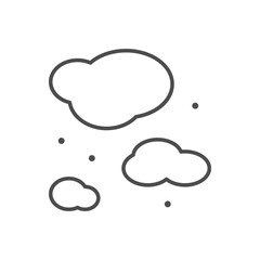 Smell or steam line icon