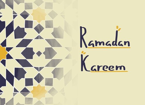 Ramadan Kareem Mubarak Wishes Card