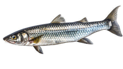 River fish isolated on white transparent background png. Generative AI