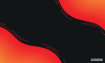 ORANGE GRADIENT CURVE ON BLACK BAKGROUND VECTOR