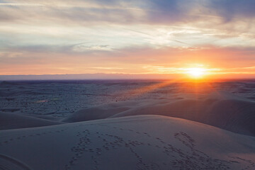 sunset desert landscape