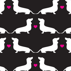 abstract dog pattern