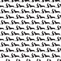 abstract dog and cat  pattern