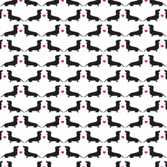 abstract dog pattern